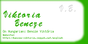 viktoria bencze business card